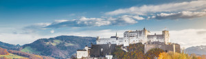 Panoramic View of Salzburg with Hohensalzburg Fortress • Salzburg, Austria