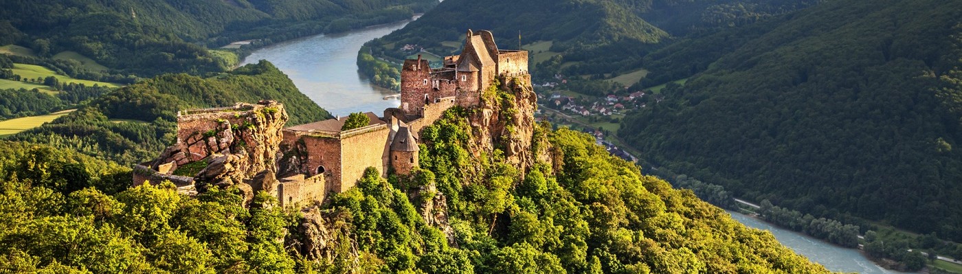 Aggstein Castle with Danube River • Wachau, Austria