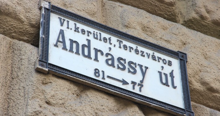 Andrássy Út / Avenue Sign • Budapest, Hungary