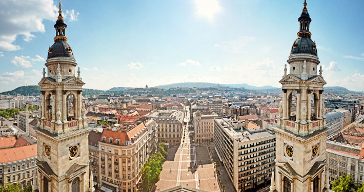 Panoramic View from St. Stephen's Basilica • Budapest, Hungary